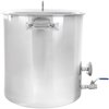 Concord Stainless Steel Home Brew Kettle Set, 80 Quart/ 20 Gal S4548S-BK
